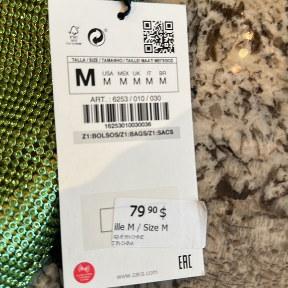 Green stone bag - Picture 3 of 3